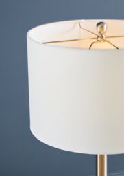 Orsina Adjustable Height Polished Metal Table Lamp, Cream Fabric Drum Shade, Boutique Lighting Feature for Bedroom in Silver - thumbnail 3