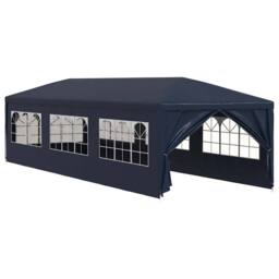 Berkfield Home Party Tent 3x9 m Blue - thumbnail 1