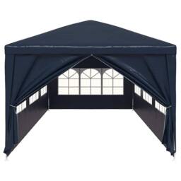 Berkfield Home Party Tent 3x9 m Blue - thumbnail 4