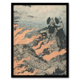 Artery8 Poster for the Valkyrie Opera by Wagner Grasset Framed Wall Art Print - Size: A4 - thumbnail 1