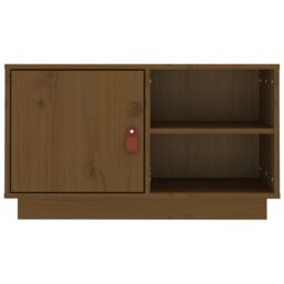 Berkfield Home TV Cabinet Honey Brown 70x34x40 cm Solid Wood Pine - Size: 70 x 34 x 40 cm - thumbnail 6