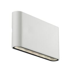 Nordlux Modern Outdoor Wall Light White Aluminium Intergrated LED Weatherproof - Mains Powered, IP54 - thumbnail 1