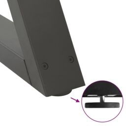 Berkfield Home Coffee Table Legs 2 pcs Anthracite 70x(42-43.3) cm Steel - thumbnail 9