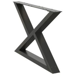 Berkfield Home Coffee Table Legs 2 pcs Anthracite 70x(42-43.3) cm Steel - thumbnail 4