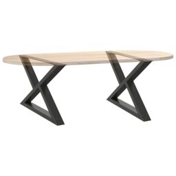Berkfield Home Coffee Table Legs 2 pcs Anthracite 70x(42-43.3) cm Steel - thumbnail 8
