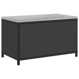 Berkfield Home Kitchen Storage Cabinet with Shelf with Storage with Door Black Steel - thumbnail 9