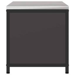 Berkfield Home Kitchen Storage Cabinet with Shelf with Storage with Door Black Steel - thumbnail 8