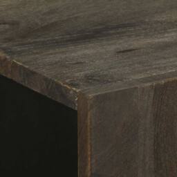 Berkfield Home Sideboard Black 60x33x75 cm Solid Wood Mango - Size: 60 x 33 x 75 cm - thumbnail 6