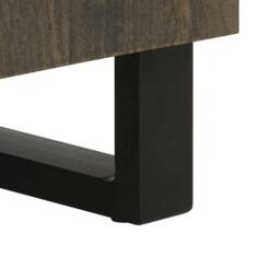 Berkfield Home Sideboard Black 60x33x75 cm Solid Wood Mango - Size: 60 x 33 x 75 cm - thumbnail 8
