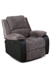 More4Homes Postana Jumbo Cord Electric Recliner in Grey - thumbnail 1