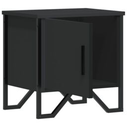 Berkfield Home Bedside Cabinet Black 40x30x40 cm Engineered Wood - Size: 40 x 30 x 40 cm - thumbnail 6