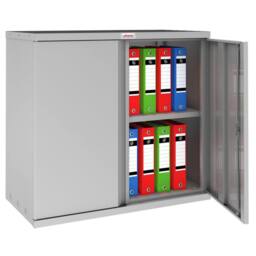 Phoenix Safe Company Stationery Cupboard in Grey with Key Lock, SC1010GGK, 351L - Size: 500mm - thumbnail 2