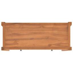 Berkfield Home TV Cabinet 100x40x45 cm Teak Wood in Brown - Size: 100 x 40 x 45 cm - thumbnail 6