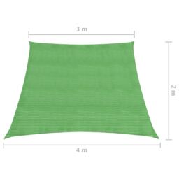 Berkfield Home Sunshade Sail 160 g/m ² Light Green 3/4x2 m HDPE - thumbnail 6