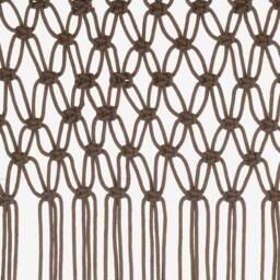 Berkfield Home Macrame Curtain Taupe 140x240 cm Cotton - thumbnail 5