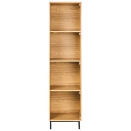 Wyld and Coco Everhome 9 Shelf Open Wardrobe Light Brown Freestanding Hallway - thumbnail 7