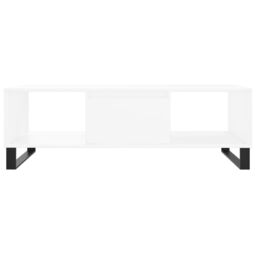 Berkfield Home Coffee Table White 104x60x35 cm Engineered Wood - Size: 104 x 60 x 35 cm - thumbnail 5