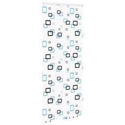 Berkfield Home Shower Roller Blind with Cassette 90x240 cm Fabric Width 86 cm in Black - thumbnail 3