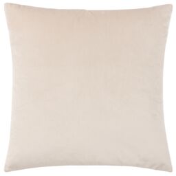 Paoletti Henley Geometric Velvet Cushion in Taupe - Size: 50 cm x 50 cm - thumbnail 3