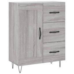 Berkfield Home Highboard Grey Sonoma 69.5x34x180 cm Engineered Wood - thumbnail 7