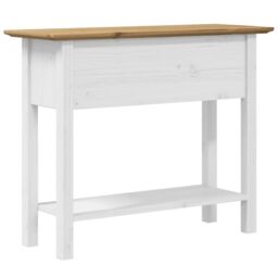 Berkfield Home Console Table BODO Brown 90x34.5x73 cm Solid Wood Pine - thumbnail 6