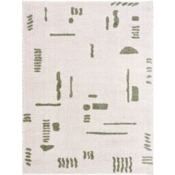 Livabliss Fossay Shag-Washable Beige Brown Green Grey Modern High Pile Rug - Size: 140 cm x 200 cm - thumbnail 2