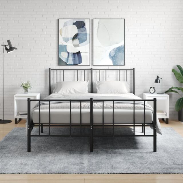Berkfield Home Bedside Cabinets 2 pcs White 40x35x50 cm Engineered Wood - Size: 40 x 35 x 50 cm - image 1