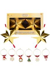 kreativekraft Christmas Cracker Glass Decoration Pack of 6 - Size: 6 Pack - thumbnail 1