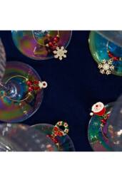 kreativekraft Christmas Cracker Glass Decoration Pack of 6 - Size: 6 Pack - thumbnail 5