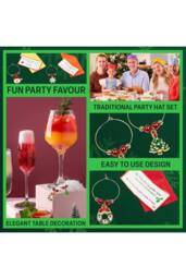 kreativekraft Christmas Cracker Glass Decoration Pack of 6 - Size: 6 Pack - thumbnail 3