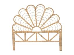 Vente-unique Headboard 140 Cm - Rattan - Natural - FLOSIA in Light Oak - Size: Double - thumbnail 1