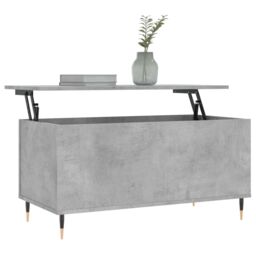 Berkfield Home Coffee Table Concrete Grey 90x44.5x45 cm Engineered Wood - thumbnail 3