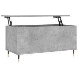 Berkfield Home Coffee Table Concrete Grey 90x44.5x45 cm Engineered Wood - thumbnail 2