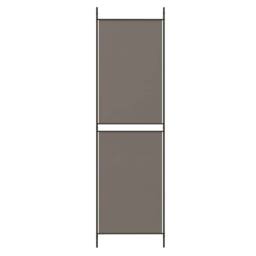 Berkfield Home 5-Panel Room Divider Anthracite 250x180 cm Fabric in Black - thumbnail 6