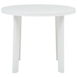 Berkfield Home Garden Table White 89 cm Plastic - thumbnail 3