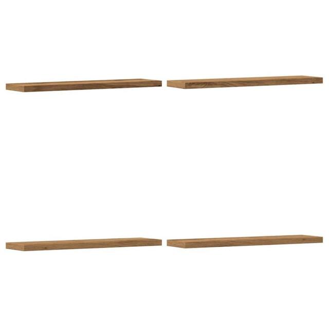 Berkfield Home Wall Shelves 4 pcs Artisan Oak 40x10x1.5 cm Engineered Wood in Brown - image 1