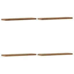 Berkfield Home Wall Shelves 4 pcs Artisan Oak 40x10x1.5 cm Engineered Wood in Brown - thumbnail 1