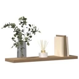 Berkfield Home Wall Shelves 4 pcs Artisan Oak 40x10x1.5 cm Engineered Wood in Brown - thumbnail 3