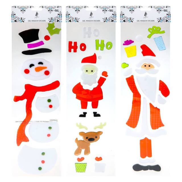 VFM e-Store Christmas Stickers 3 Varied Designs X 1 15cm x 55cm Christmas Themed - Size: 15 cm x 55 cm - image 1