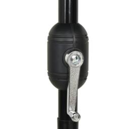 Berkfield Home 3-Tier Parasol with Aluminium Pole Black 2.5 m - thumbnail 7