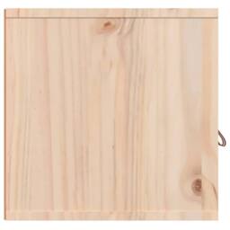 Berkfield Home Wall Cabinet 80x30x30 cm Solid Wood Pine in Light Tan - Size: 80 x 30 x 30 cm - thumbnail 8