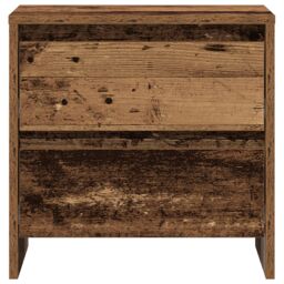 Berkfield Home Bedside Cabinet Old Wood 45x34x44.5 cm Engineered Wood in Brown - thumbnail 6