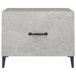Berkfield Home Decorative Coffee Table with Metal Legs 2 pcs Concrete Grey 50x50 - thumbnail 7