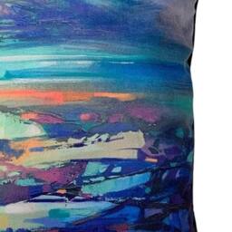 Scott Naismith Hebridean Resonance 2 Filled Cushion in Bright Blue - thumbnail 2