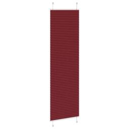 Berkfield Home Pleated Blind Bordeaux Red 60x200 cm Fabric Width 59.4 cm Polyester - thumbnail 4