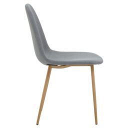 Orsina Modern Design Dining Chair With Ashwood Effect Legs, Comfortable Modern Dining Chair, Versatile Modern Chair in Grey - thumbnail 2