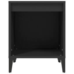 Berkfield Home Elegant Bedside Cabinets 2 pcs Black 40x35x50 cm - Size: 40 x 35 x 50 cm - thumbnail 6