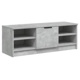 Berkfield Home TV Cabinet Concrete Grey 102x35.5x36.5 cm Engineered Wood - thumbnail 3