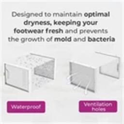 Nordara White-12 pcs Large Box Transparent Clear Plastic Stackable in White - Size: 500mm - thumbnail 4