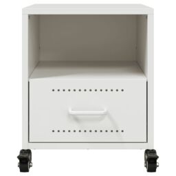 Berkfield Home Bedside Cabinets 2 pcs White 36x39x43.5 cm Steel - thumbnail 5